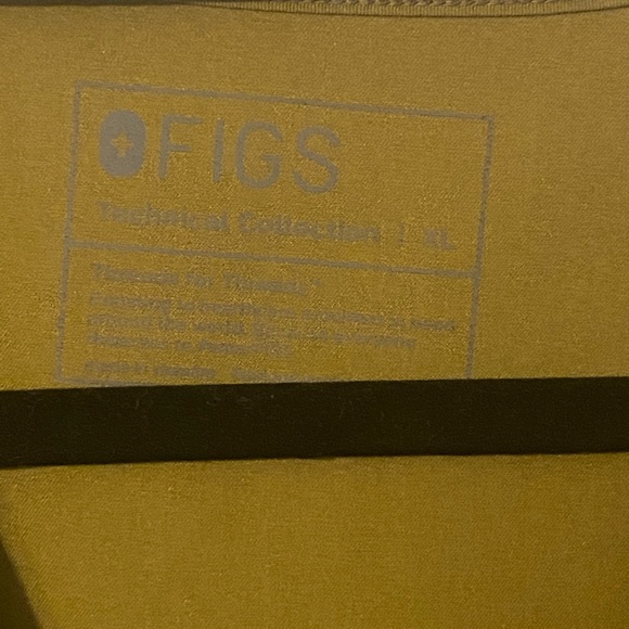 Figs Olive green scrub top - Picture 3 of 4